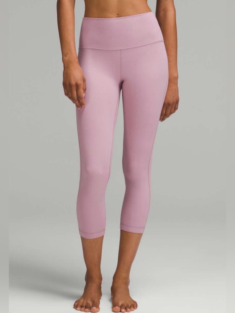 Lululemon Align High-Rise Crop 23” Rose Blush Pink Leggings Size 6